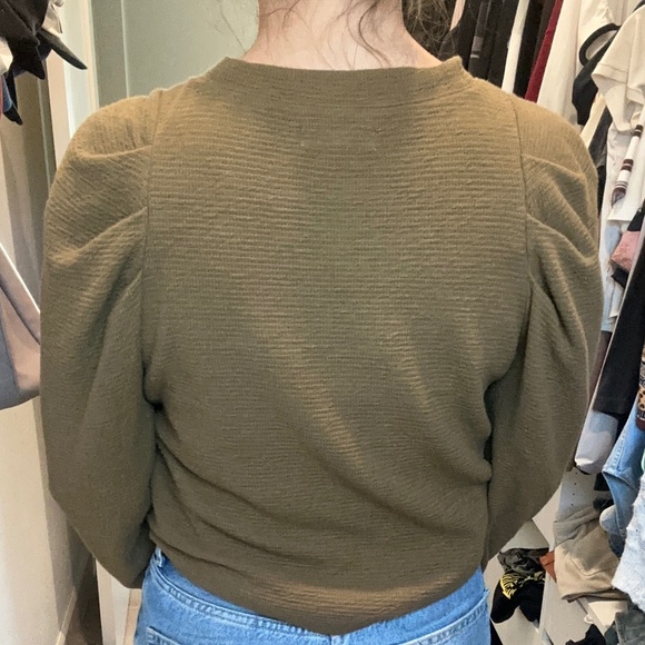 Madewell long sleeve top with sleeve detail - Picture 3 of 4